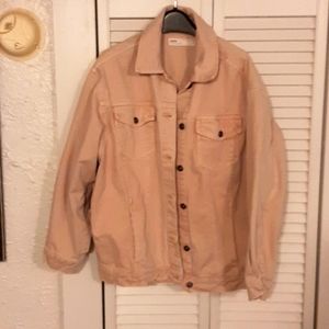 Light pink denim jacket